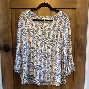 Skies are Blue Patterned Blouse